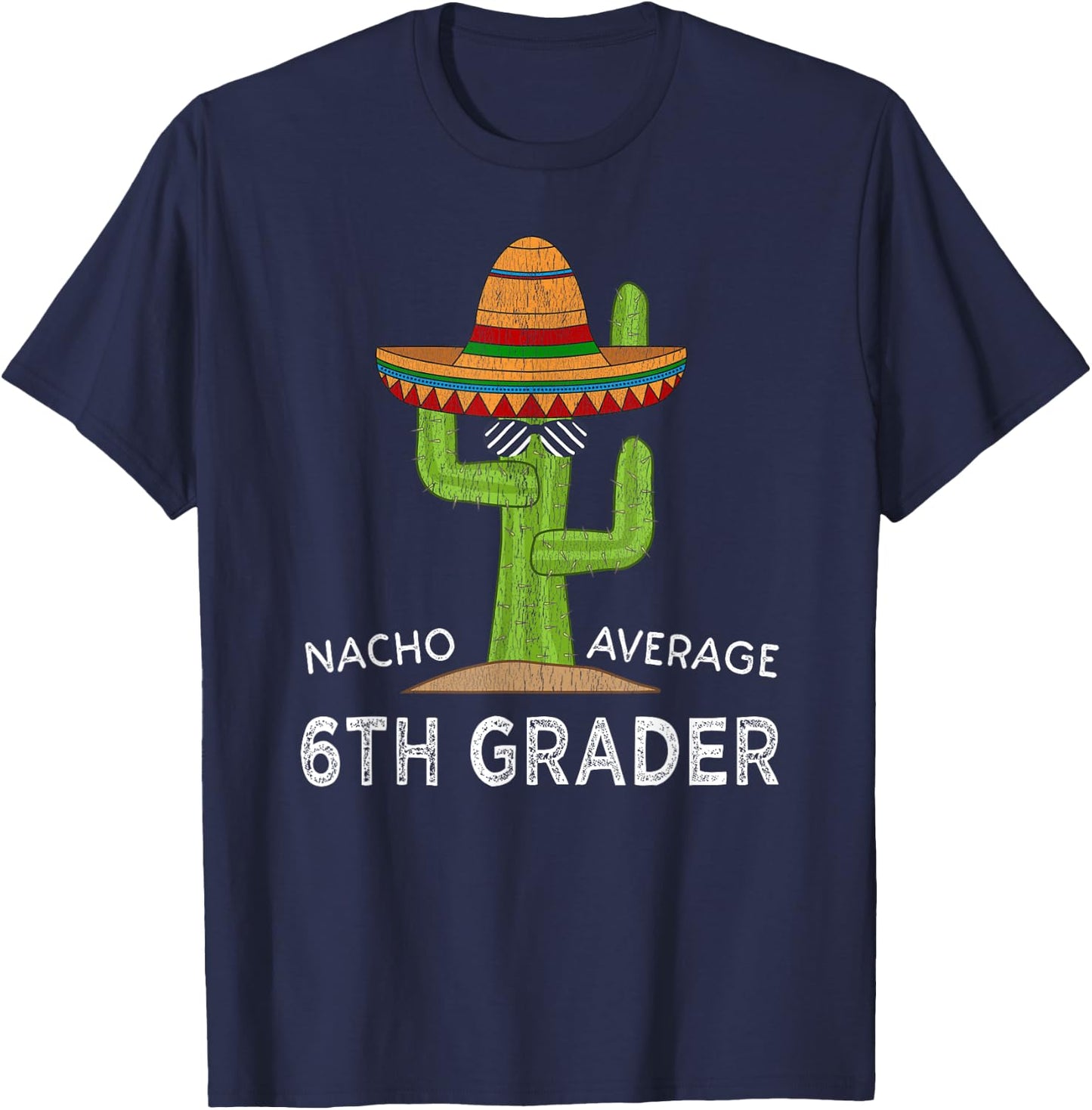 Fun Sixth Grader Back To School | Funny 6th Grade Student T-Shirt - T-Shirt | Navy