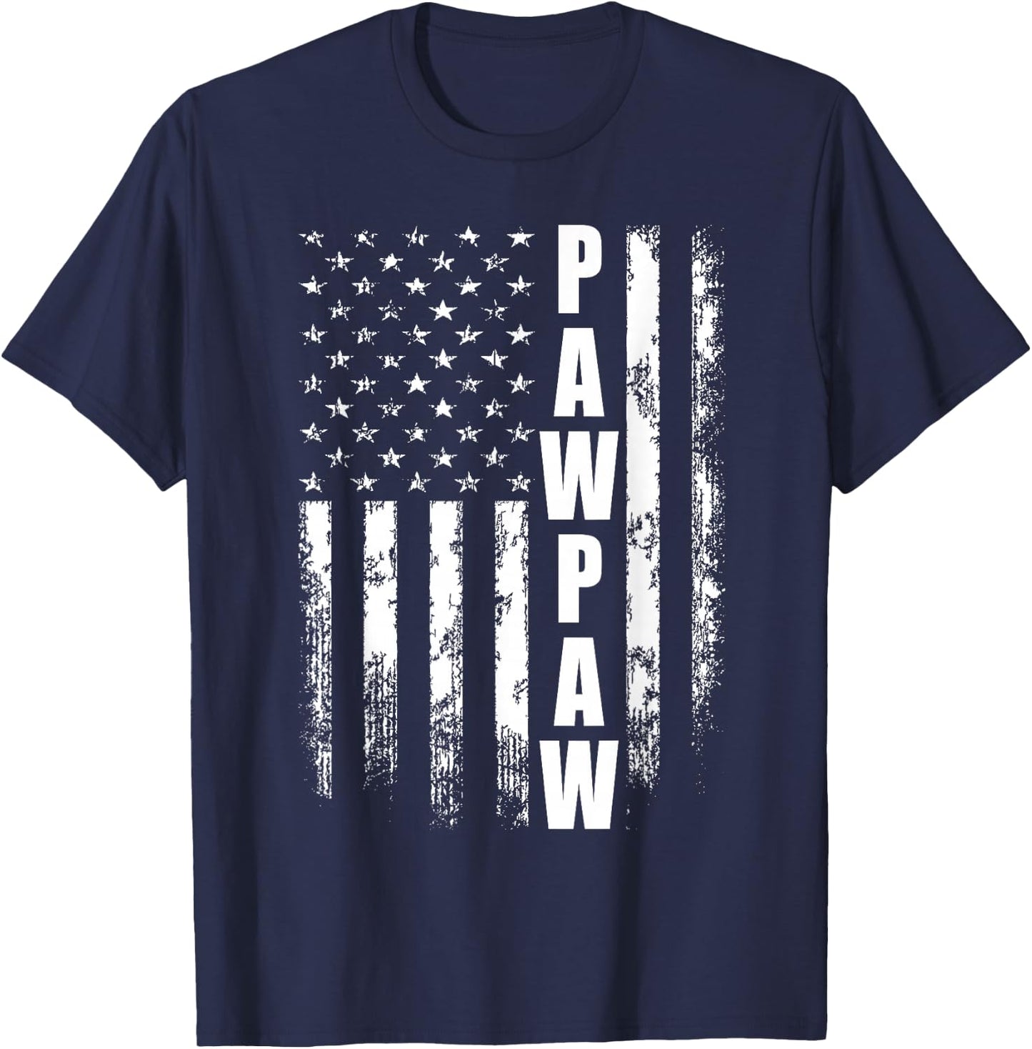 Pawpaw Gift America Flag Gift Father's Day Small T-Shirt - T-Shirt | Navy