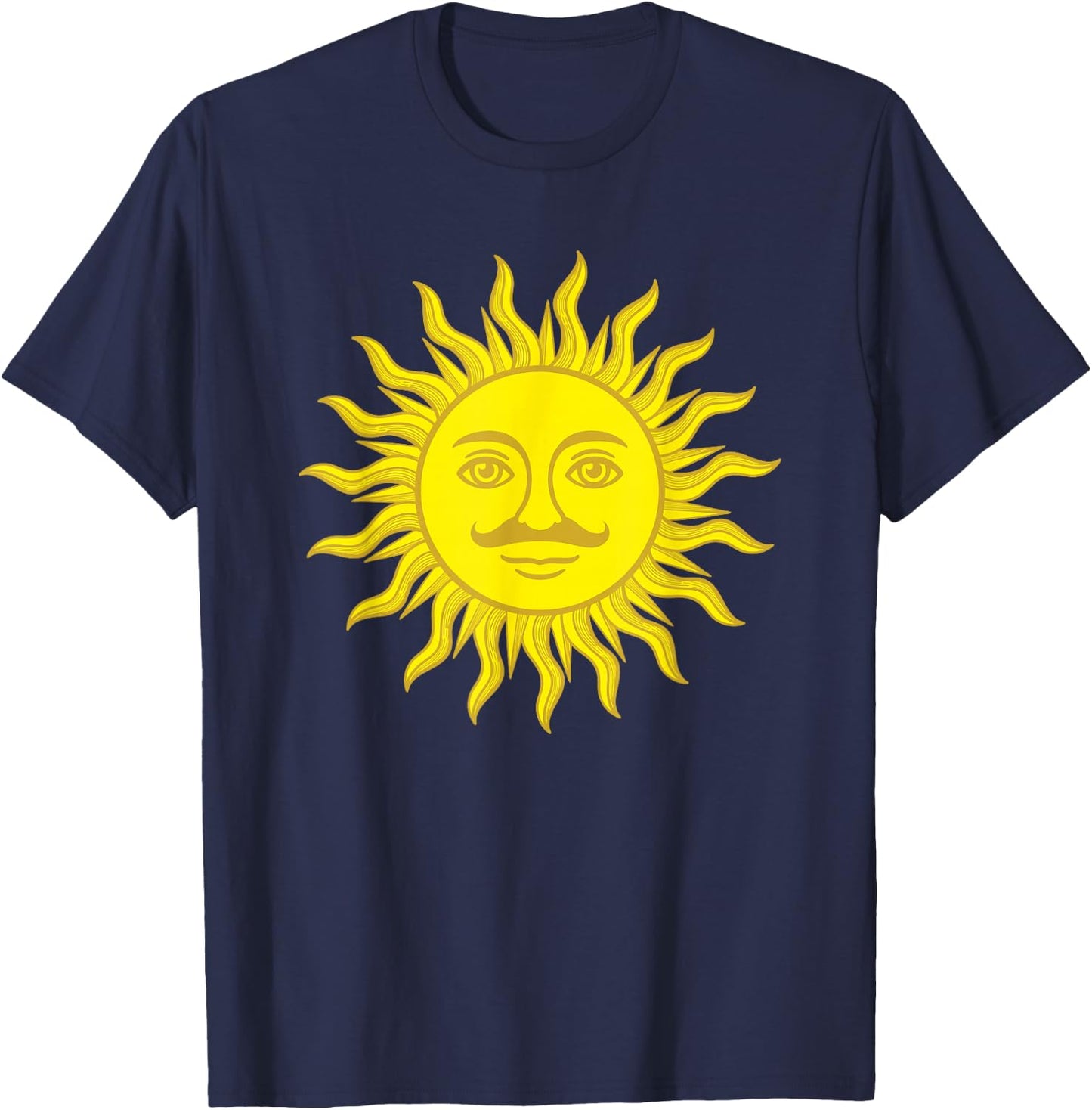 King Arthur Holy Grail Sun T-Shirt - T-Shirt | Navy