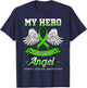 My Hero Is Now My Angel Kidney Disease Transplant Gift T-Shirt - T-Shirt | Navy