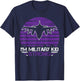 I Am Military Kid Strong Month Of The Military Child Army T-Shirt - T-Shirt | Navy
