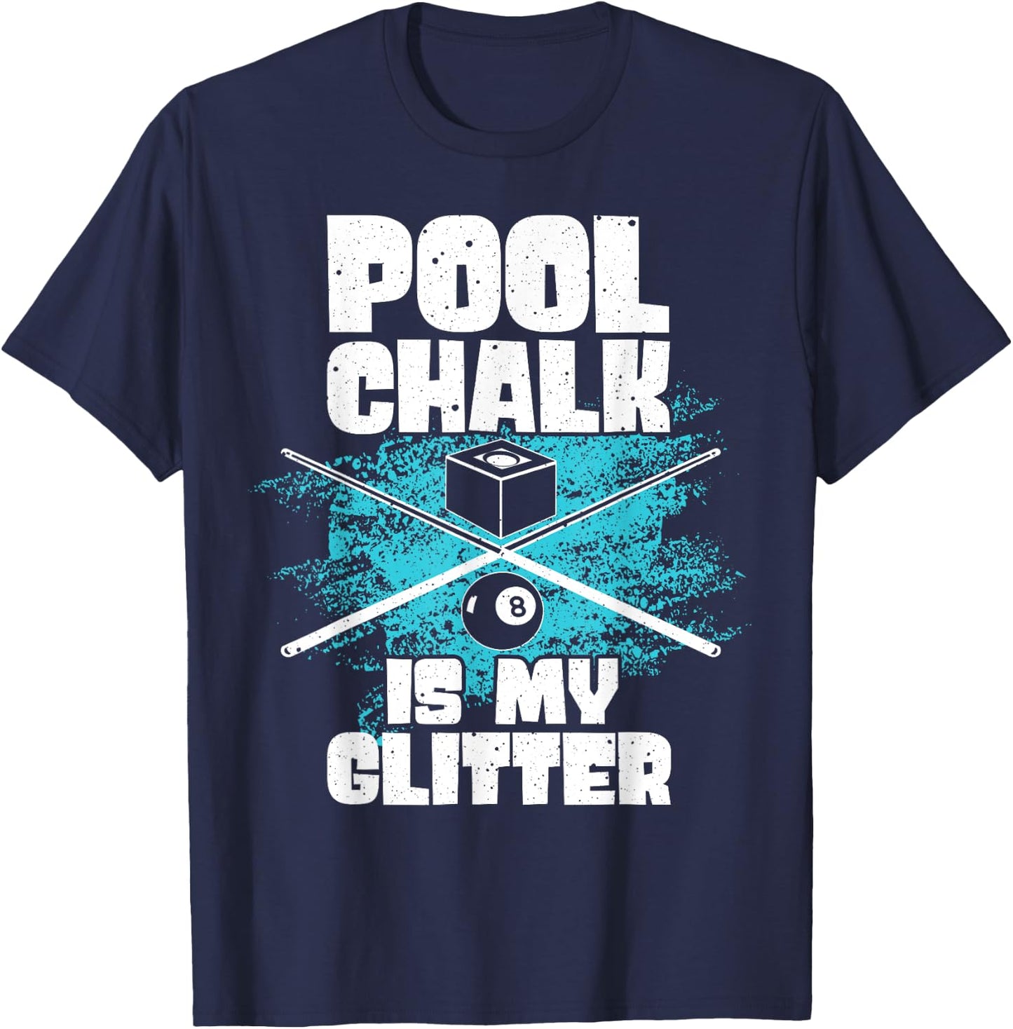 Funny Pool Billiard Pool Sports Table Game Player Men Women T-Shirt - T-Shirt | Navy
