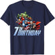 Marvel Avengers Action Shot 7th Birthday T-Shirt - T-Shirt | Navy