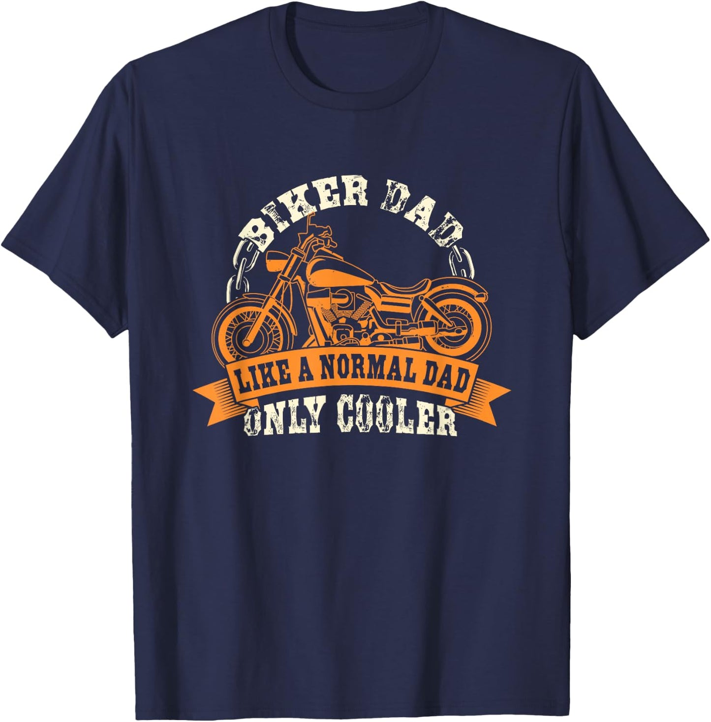 Motorcycle - Father's Day Gift Dad and Dad - Biker Dad T-Shirt - T-Shirt | Navy