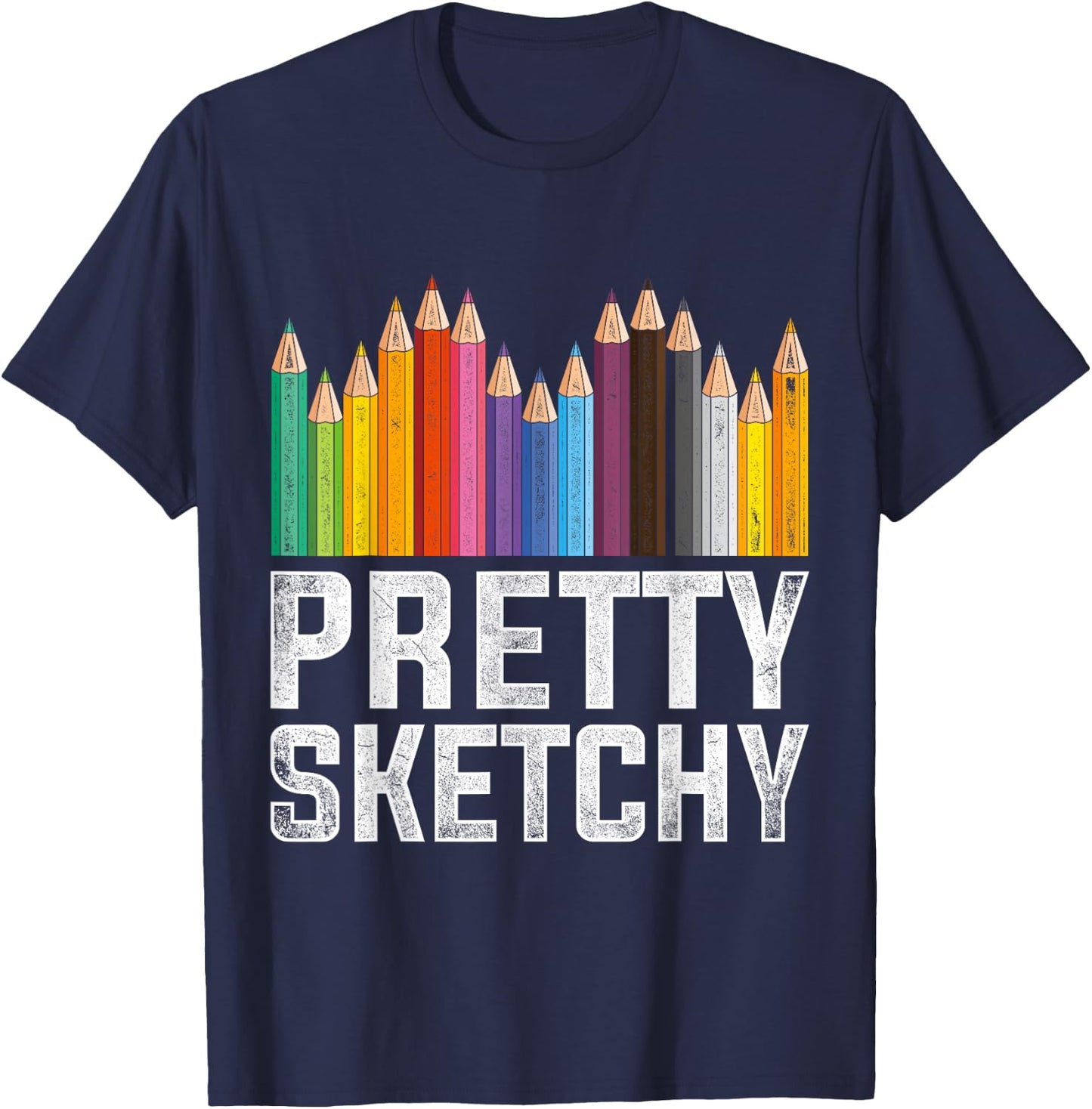 Pretty Sketchy Artist T-Shirt - T-Shirt | Navy