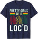 Pretty Girls Got It Loc'd Hair Afro Lover Melanin Dreadlock T-Shirt - T-Shirt | Navy