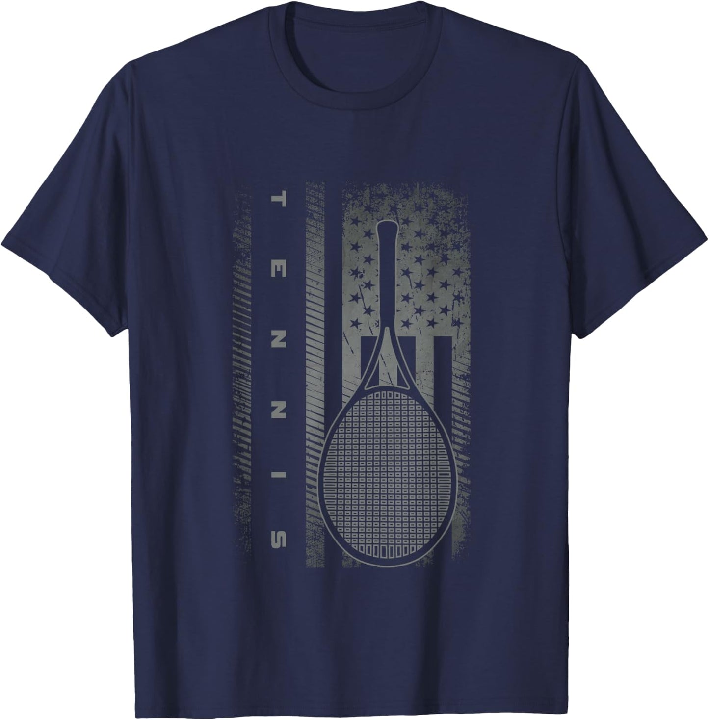 American Flag Tennis T-Shirt - T-Shirt | Navy