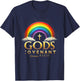 God's Covenant Genesis 9 13-15 Rainbow God's Believers Bible T-Shirt - T-Shirt | Navy