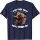 I Give Free Hugs Just Kidding Don't Touch Me Porcupine T-Shirt - T-Shirt | Navy