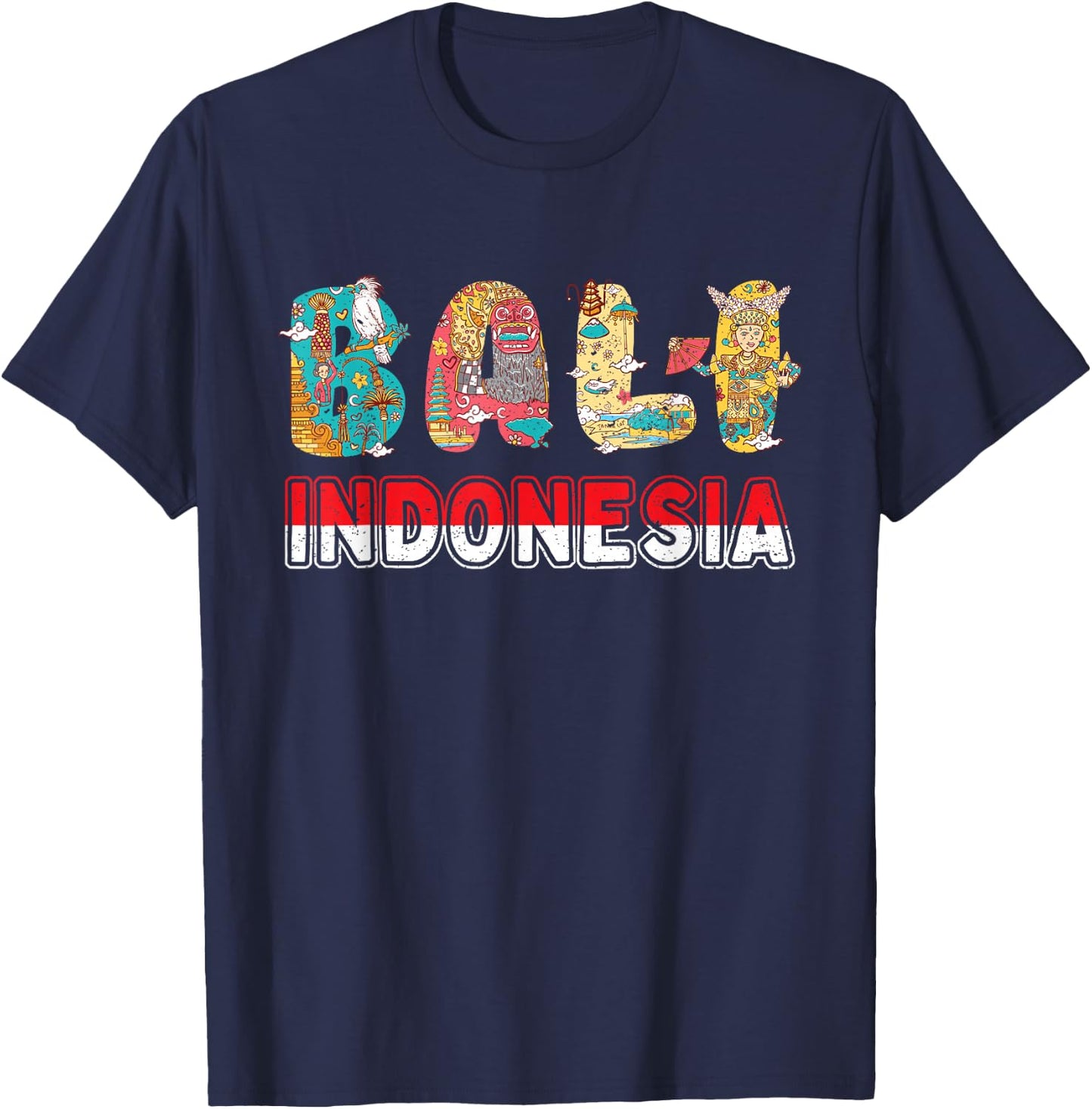 Tropical Bali Indonesia T-Shirt - T-Shirt | Navy