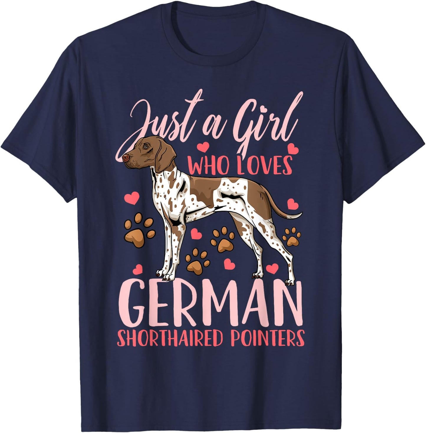 German Shorthaired Pointer T-Shirt - T-Shirt | Navy