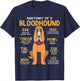 Blood Hound Anatomy Funny Dog Mum Dad Sweet Gift T-Shirt - T-Shirt | Navy