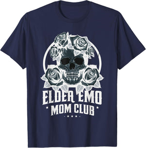 Elder Emo Mom Club Emo Lifestyle Emo Music Goth Subculture T-Shirt - T-Shirt | Navy