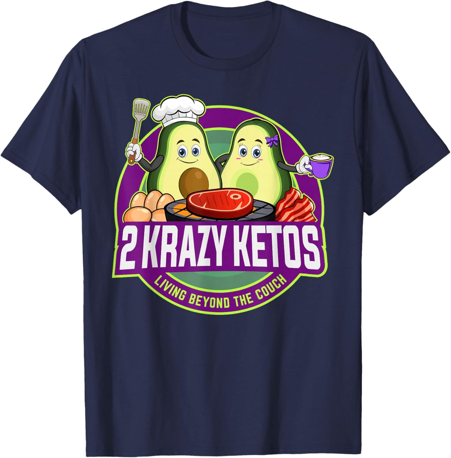 2 Krazy Ketos Logo 2024 T-Shirt - T-Shirt | Navy