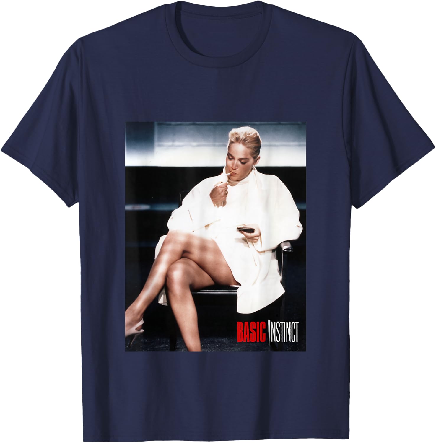 Basic Instinct Catherine Tramell T-Shirt - T-Shirt | Navy