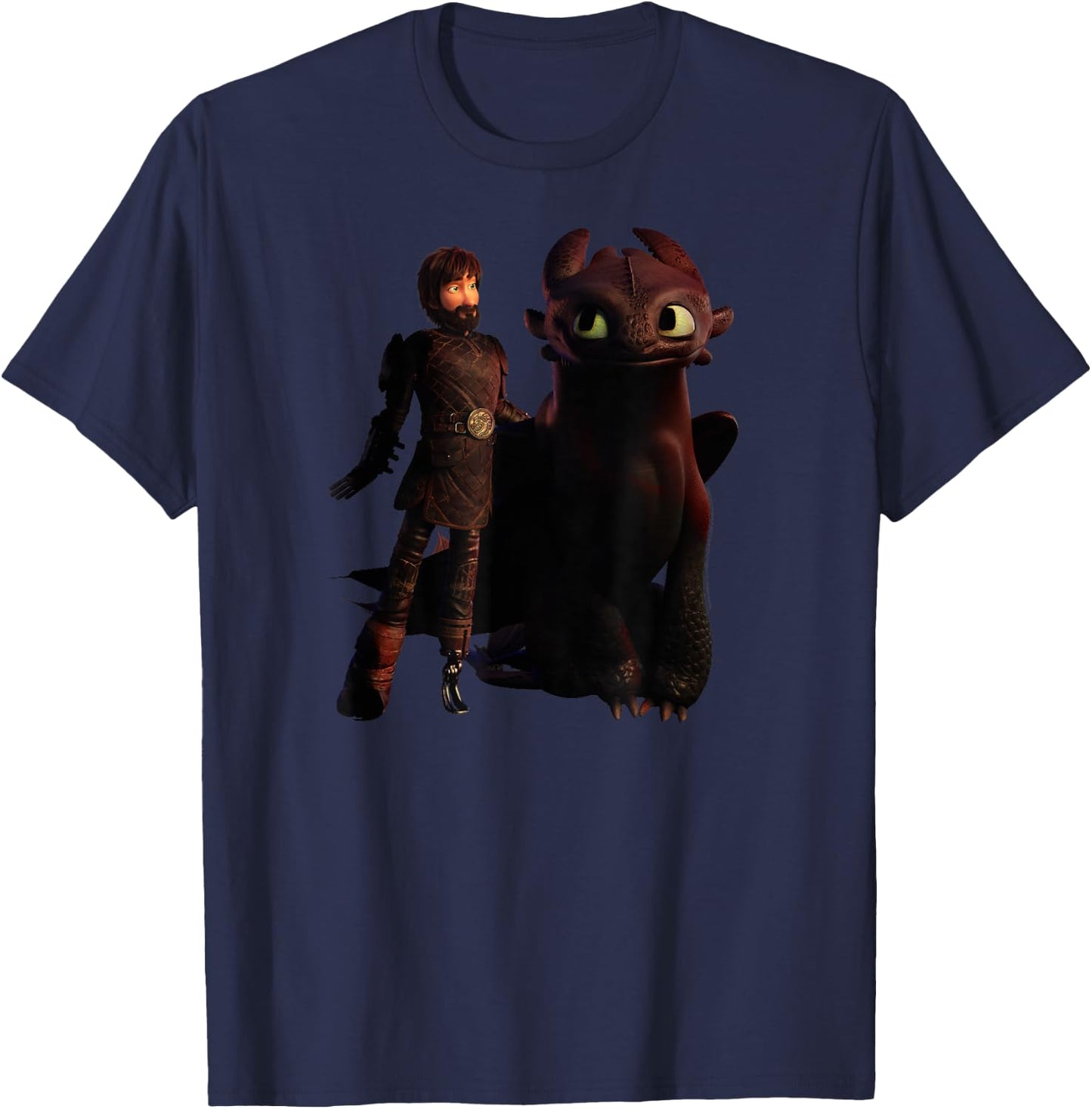 How to Train Your Dragon 3 Hiccup and Toothless T-Shirt - T-Shirt | Navy