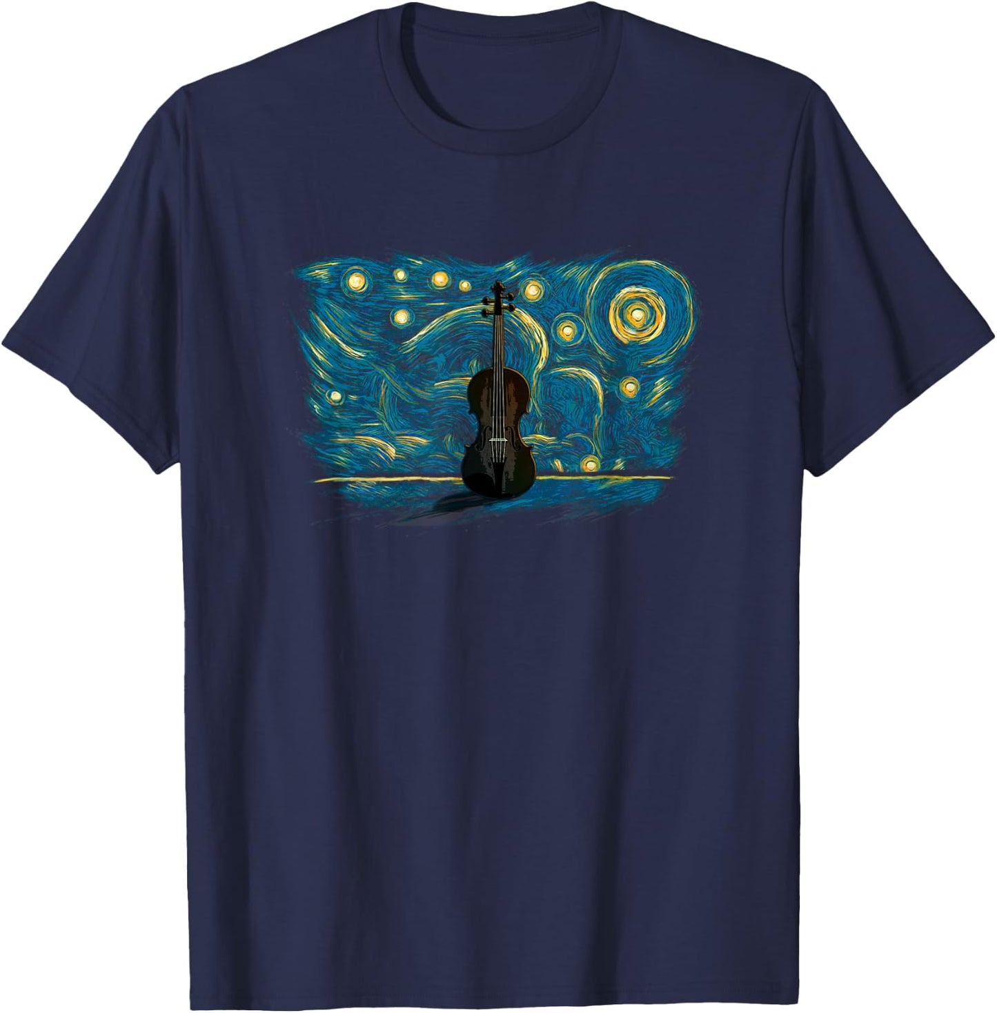 Retro Vintage Style Viola T-Shirt - T-Shirt | Navy