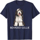 Bearded Collie Crazy Dog Lover T-Shirt - T-Shirt | Navy