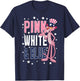 The Pink Panther Pink White & Blue T-Shirt - T-Shirt | Navy