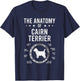 Anatomy of Cairn Terrier Dog Lover T-Shirt - T-Shirt | Navy
