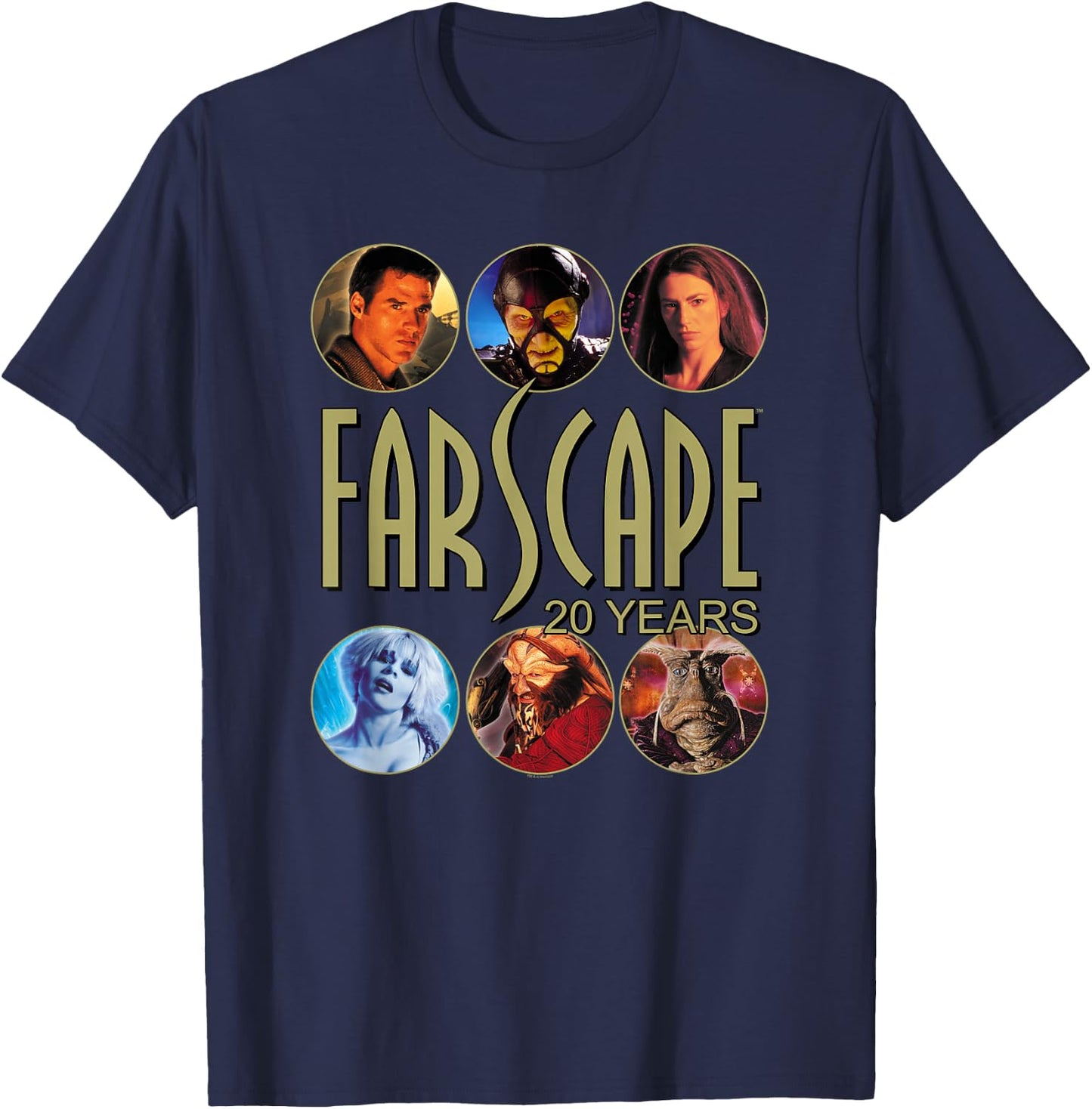 Farscape 20 Years T-Shirt - T-Shirt | Navy