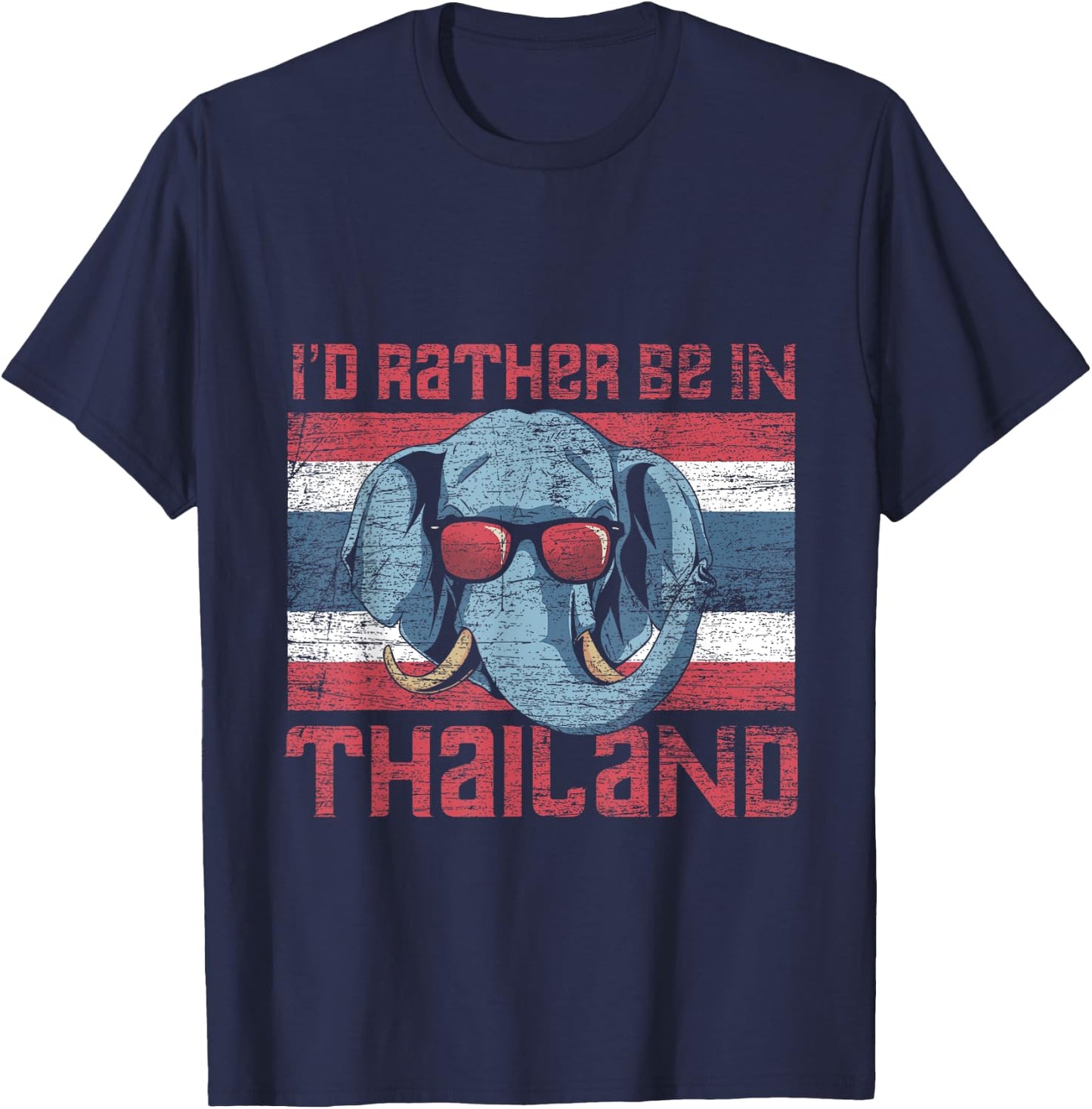 Id Rather Be In Thailand T-Shirt - T-Shirt | Navy