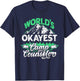 Funny World's Okayest Camp Counselor Shirt Director T-Shirt - T-Shirt | Navy