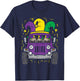Mardi Gras Monster Truck Jester Pug Carnival Dog Owner Boys T-Shirt - T-Shirt | Navy