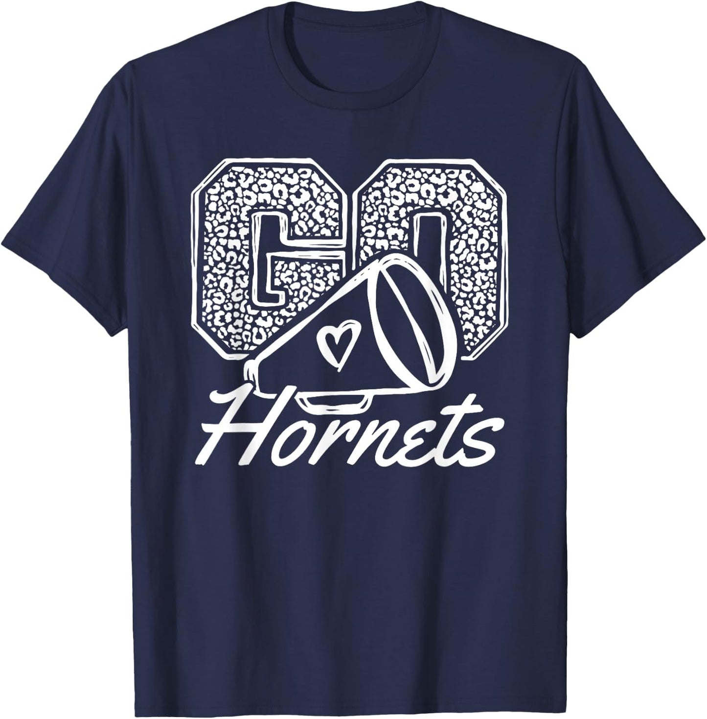 Go Cheer Hornets Sports Name Gifts Men Women Boy Girl T-Shirt - T-Shirt | Navy