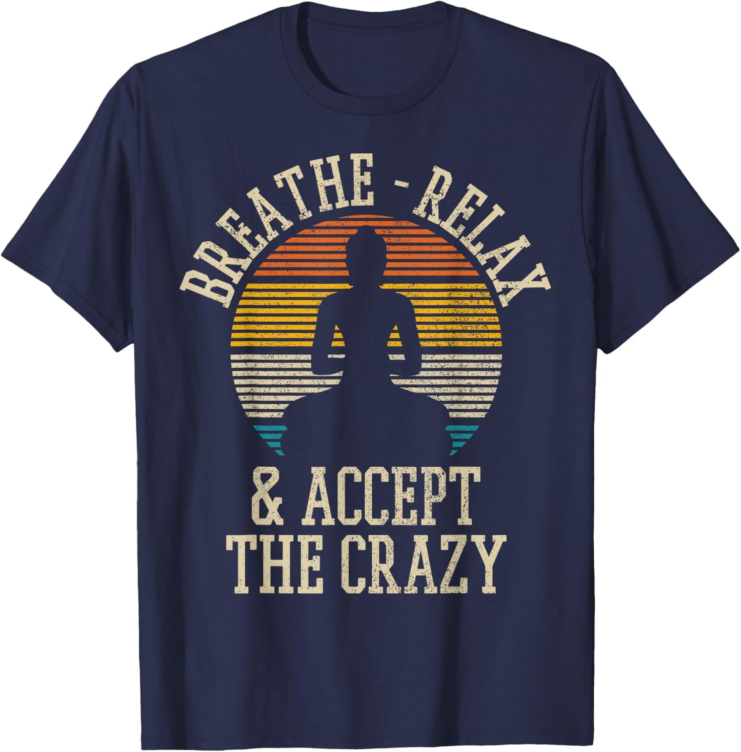 Vintage Buddha Buddhism Yoga Meditation Funny Gift T-Shirt - T-Shirt | Navy
