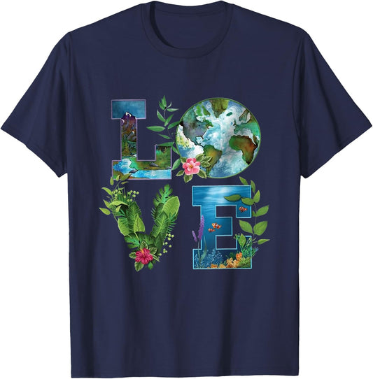 Earth Day Planet Anniversary Earth Day Everyday women men T-Shirt - T-Shirt | Navy