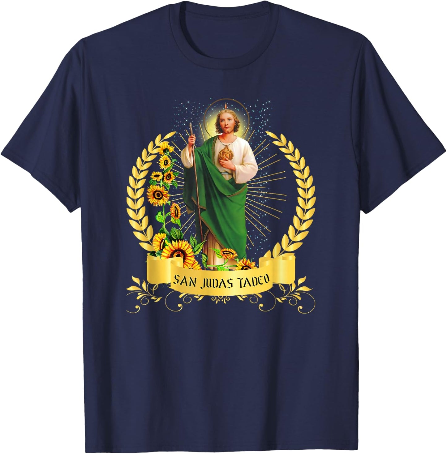 ¡Oh Santo Apóstol San Judas Tadeo! (Saint Jude Thaddeus) T-Shirt - T-Shirt | Navy