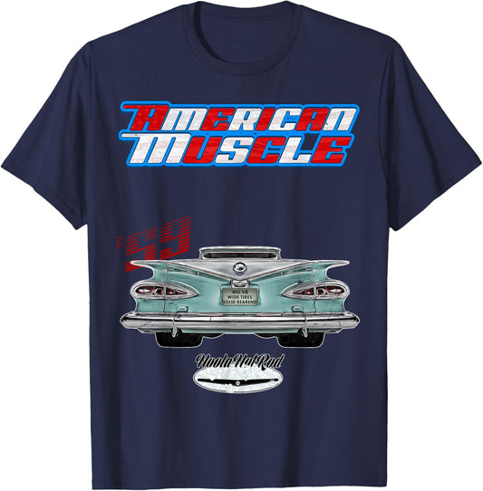 1959 El Camino,pickup,Rockabilly,rusty car,distressed T-Shirt - T-Shirt | Navy