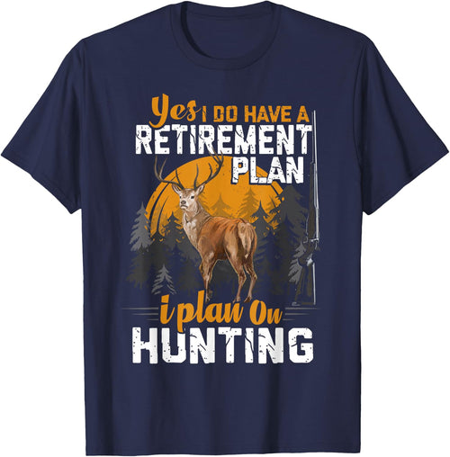 Retired Funny Deer Hunter Vintage Retirement Plan Hunting