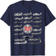 WW2 Planes Warbirds Plane Spotting American T-Shirt - T-Shirt | Navy