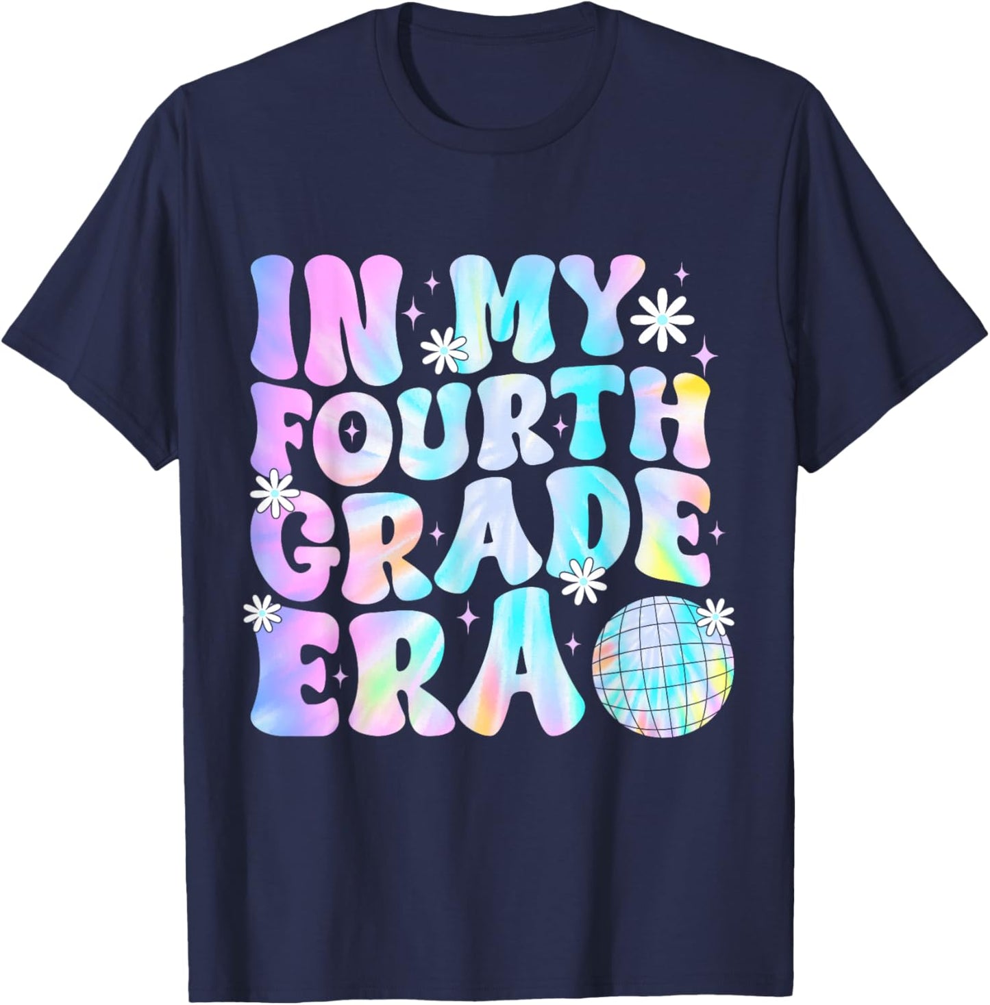 In My Fourth Grade Era Back To School 4th Grade Boys Girls T-Shirt - T-Shirt | Navy