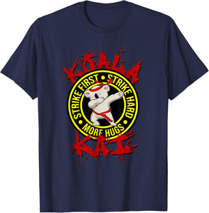 Koala Kai Funny Karate Ninja Dojo Koala Hug More Apparel T-Shirt - T-Shirt | Navy