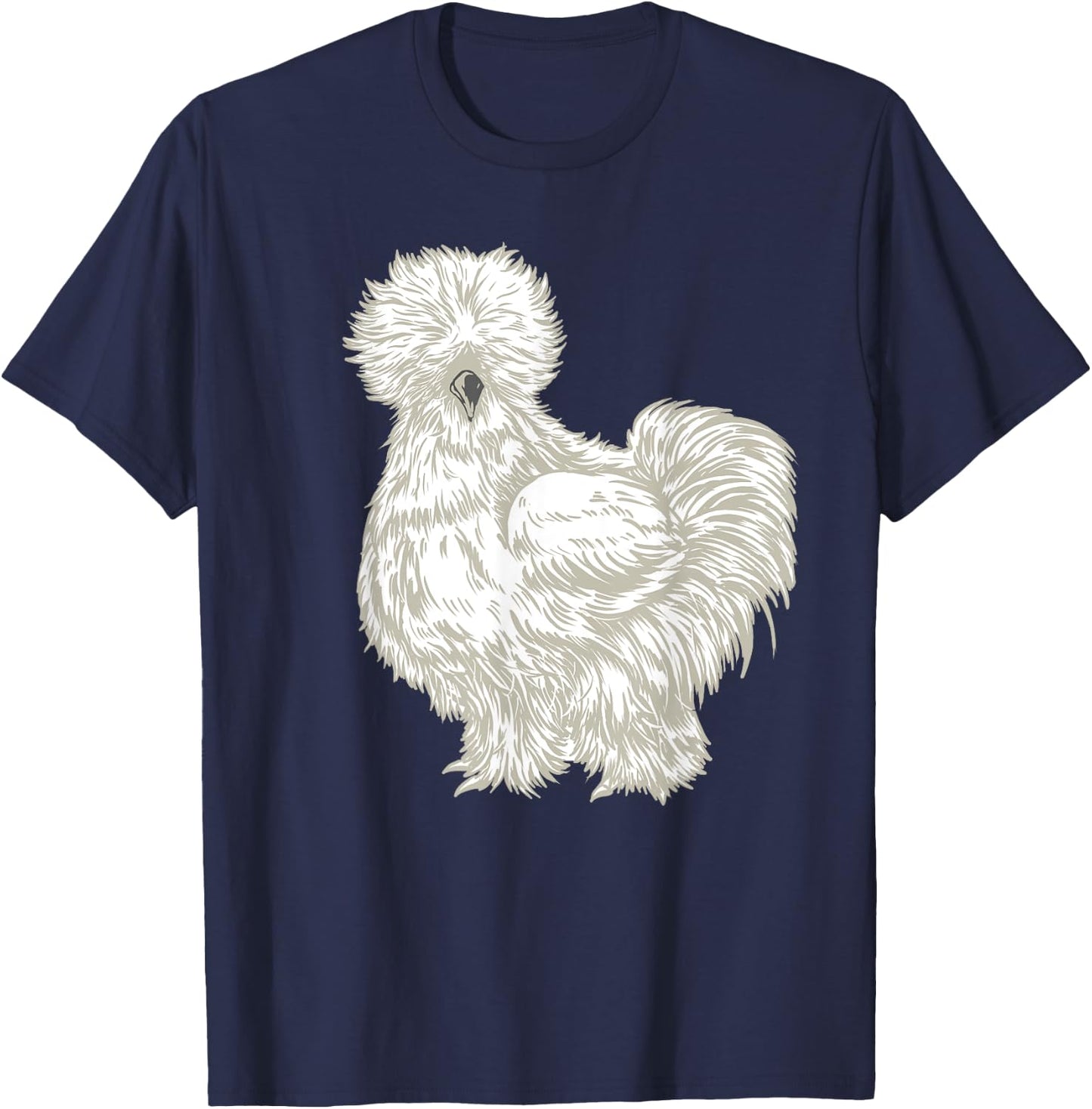 Silkie Chicken T-Shirt - T-Shirt | Navy
