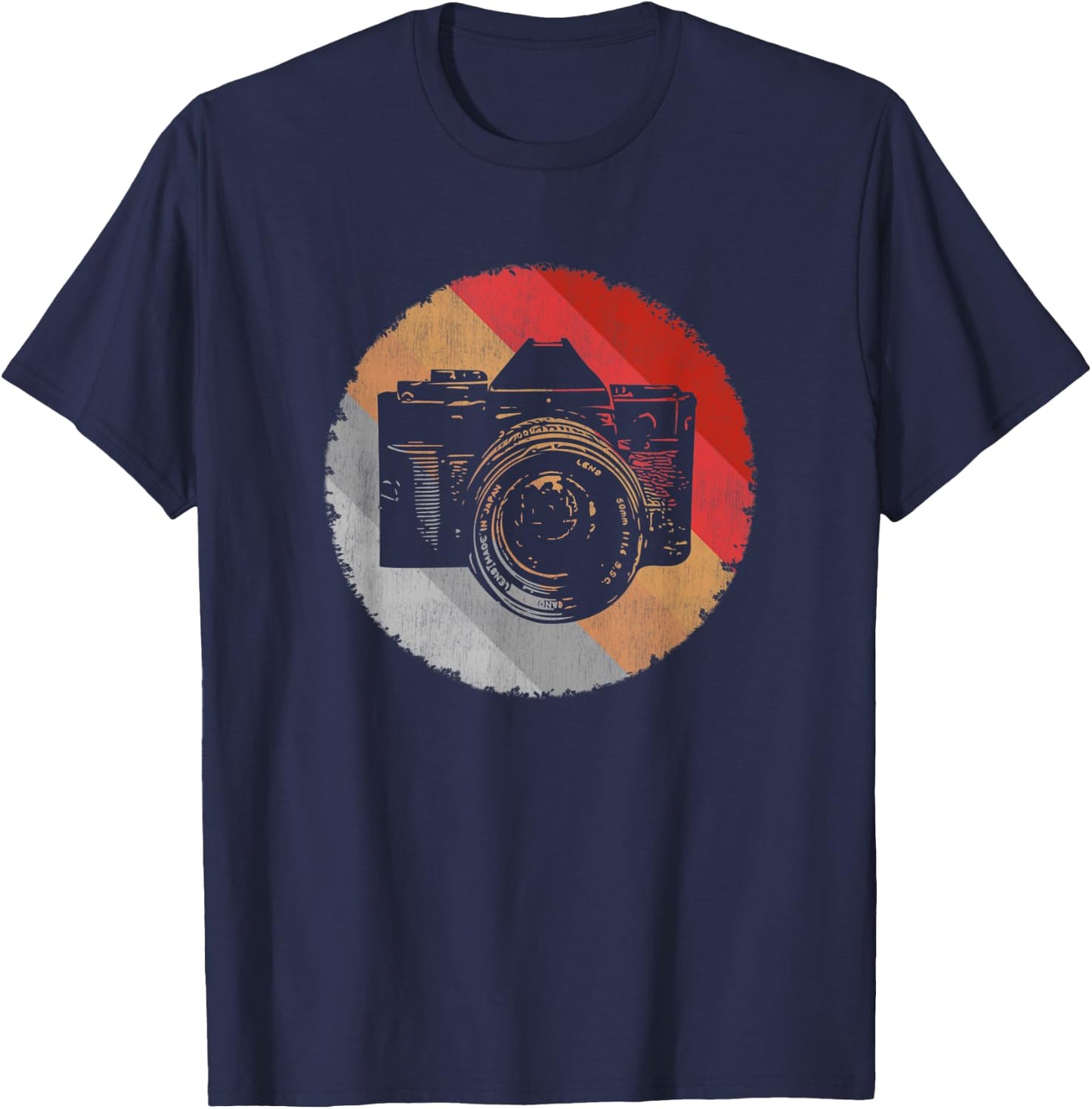 Vintage Camera 35mm film for photographer T-Shirt - T-Shirt | Navy