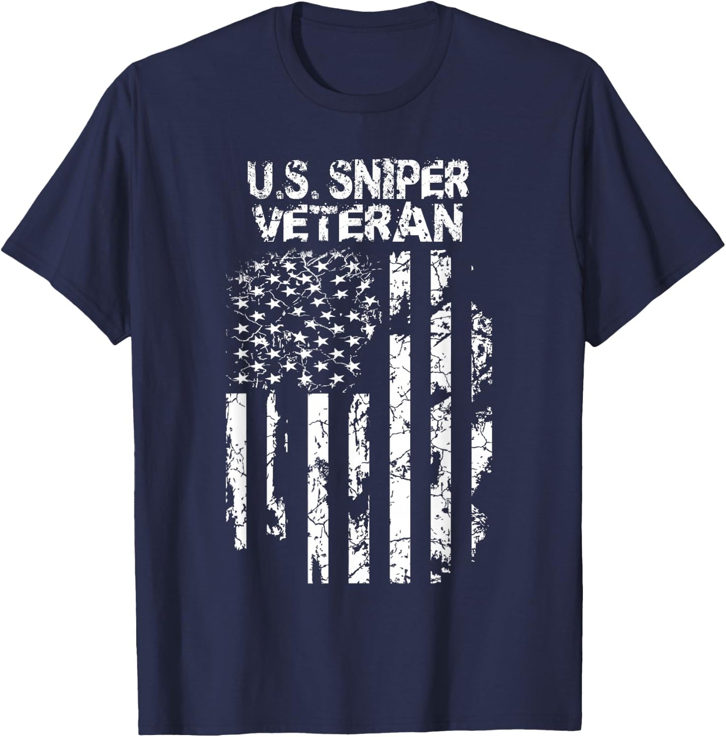 U.S. Military Sniper Veteran T-Shirt - T-Shirt | Navy