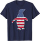USA Flag Patriotic Penguin Bird 4th Of July Birdwatching Men T-Shirt - T-Shirt | Navy