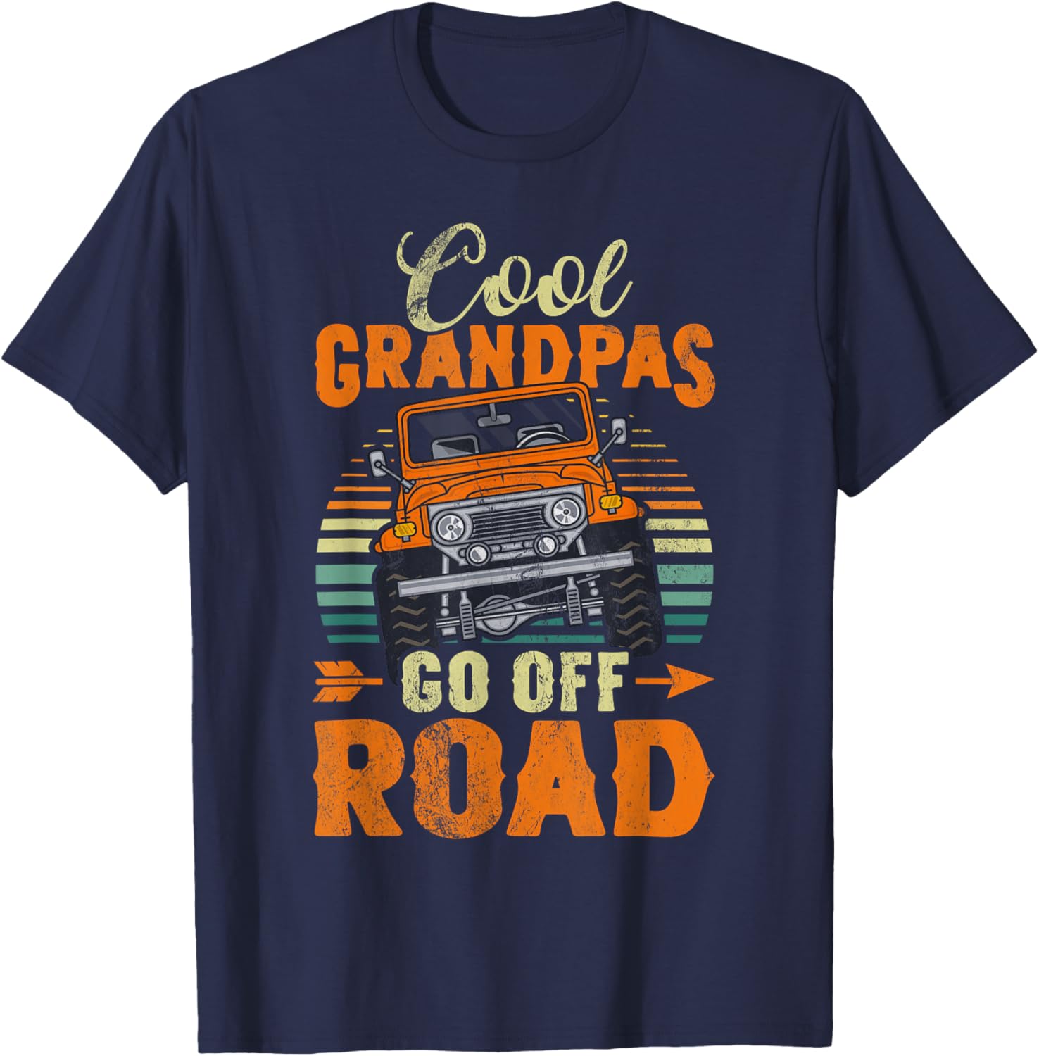 Cool Side By Side Design For Grandpa Dad SxS Offroad UTV T-Shirt - T-Shirt | Navy