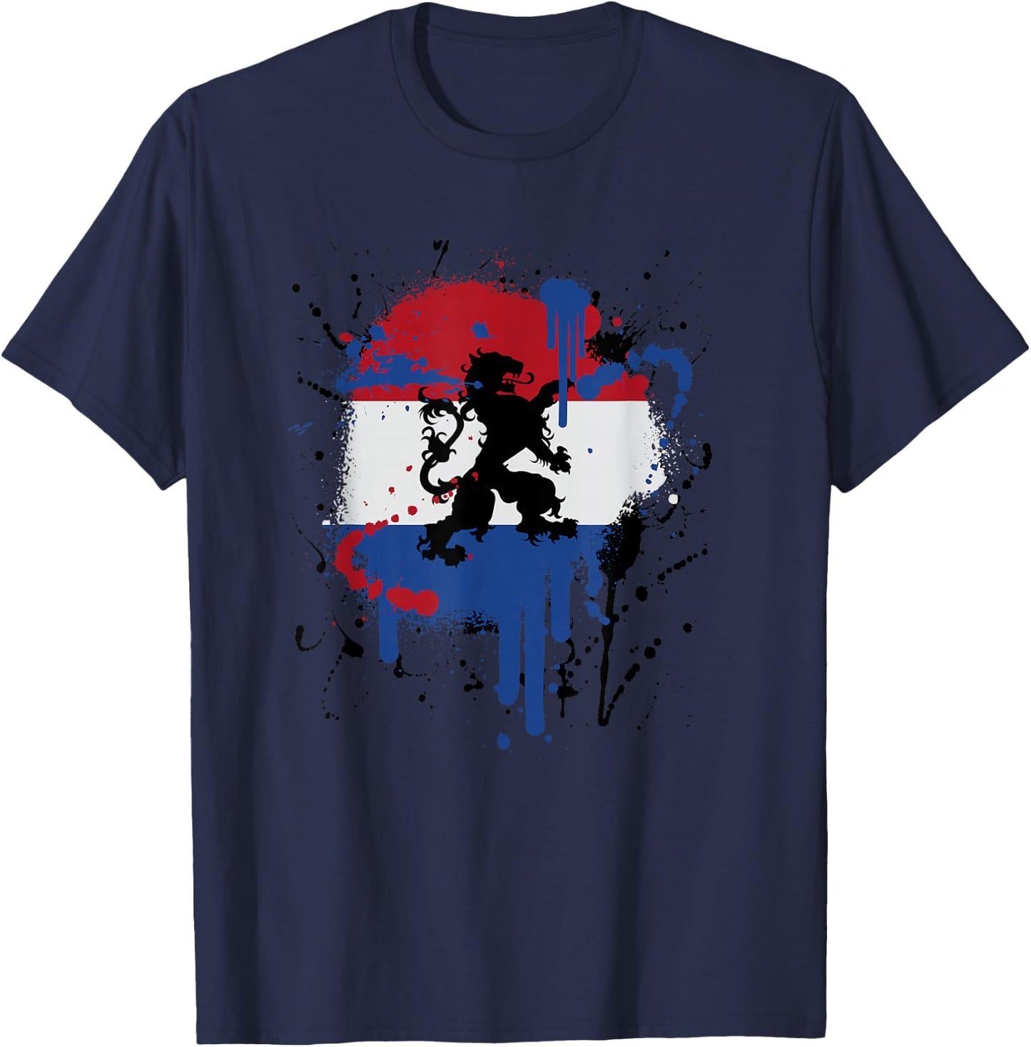 Kings Day Netherlands Holland Dutch Flag, Koningsdag T-Shirt - T-Shirt | Navy