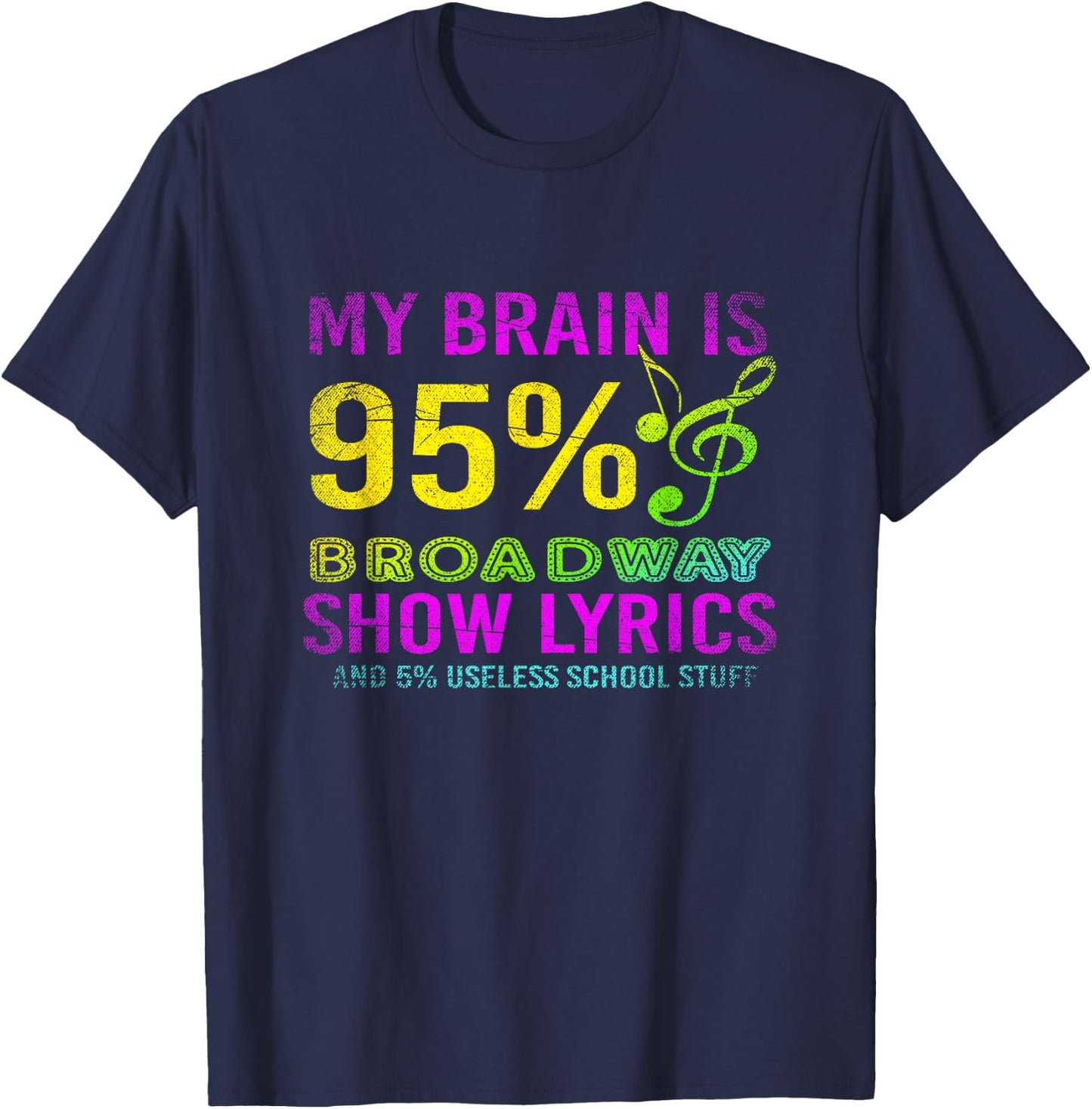 Funny Actor Gift Musical Theater T-Shirt - T-Shirt | Navy