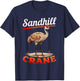 Sandhill Crane Birder Birding - sandhill crane T-Shirt - T-Shirt | Navy
