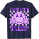I Wear Purple For Lupus Awareness Men Women Purple Lupus T-Shirt - T-Shirt | Navy