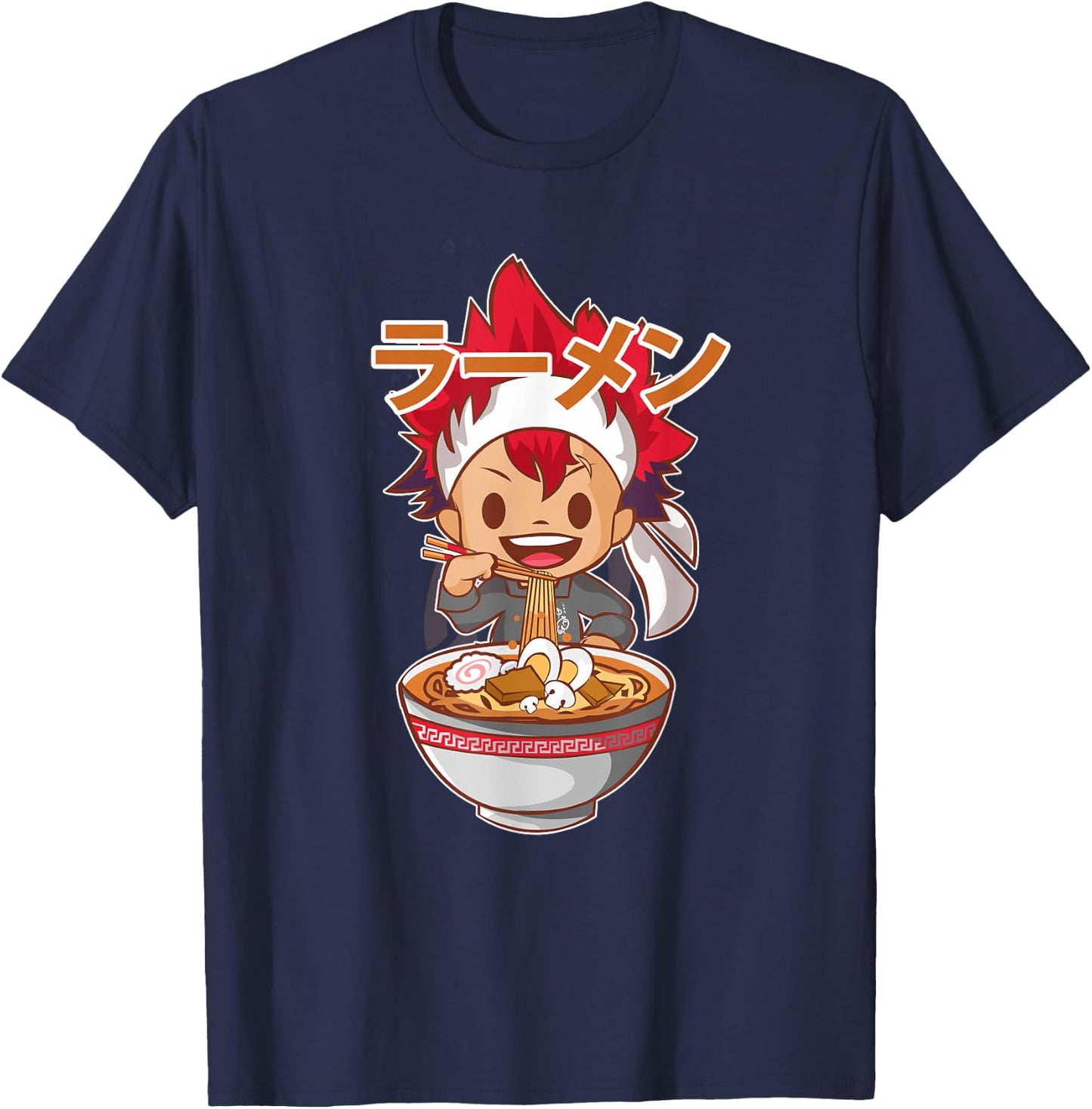 Ramen Food Wars Anime T-Shirt - T-Shirt | Navy