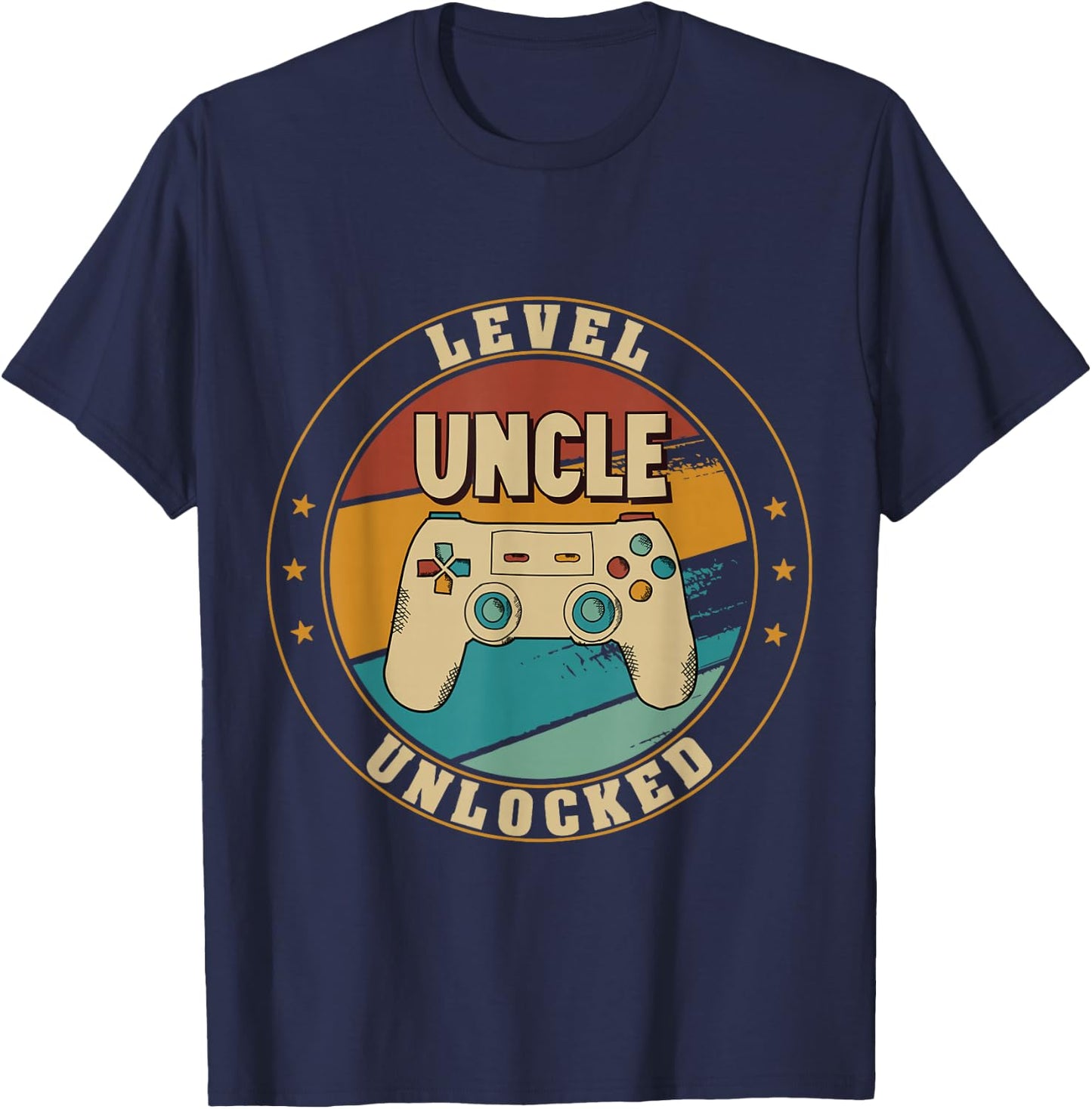 Gamer New Uncle Dad Mom Baby Announcement Pregnancy Father T-Shirt - T-Shirt | Navy