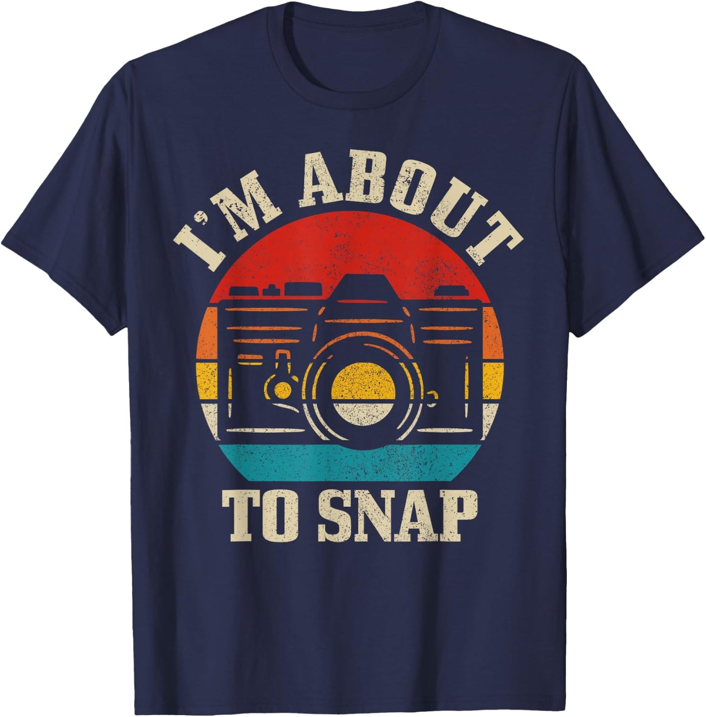 Photographer Gift Camera Saying Funny Vintage Photography T-Shirt - T-Shirt | Navy