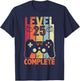 Level 25 Complete retro Vintage 25th Wedding Anniversary T-Shirt - T-Shirt | Navy